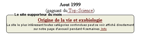 Site supporteur Franco-Science aot 1999
